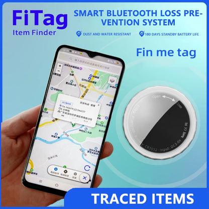 Mini Traceur GPS Intelligent – Anti-Perte avec Alerte Sonore et Bluetooth